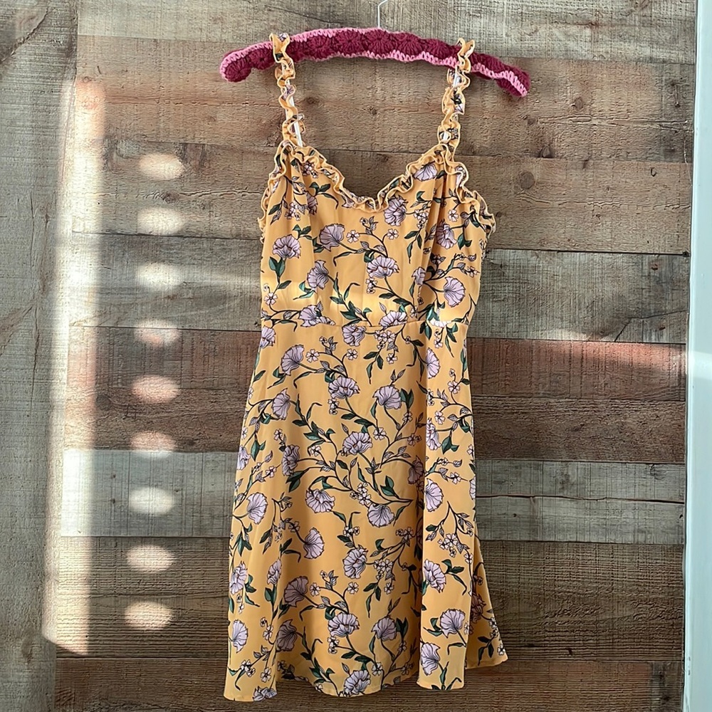 Lulu’s Yellow Floral Dress